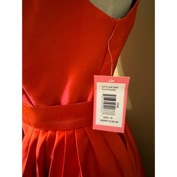 Isaac Mizrahi 10 Red A Line Pocket Dress Sleeveless Career Church Party $159 NWT - Picture 9 of 13